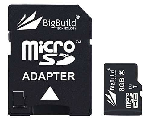 BigBuild Technology 8GB Ultra Fast 80MB/s Class 10 MicroSD Memory Card For Kubik Evo Music Player, SD Adapter is included