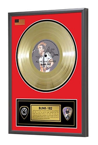Blink 182 All the Small Things Framed Gold Disc Display Vinyl (45rpm)