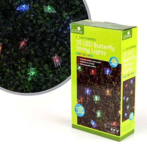 35 Multi-Coloured LED Solar String Lights