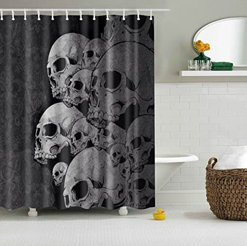 Colorfulworld® Digital Printed Antibacterial Screen Mildew Proof 100% Polyester Water Resistant Fabric Shower Curtain Anti Mould Washable 150 x 180 cm
