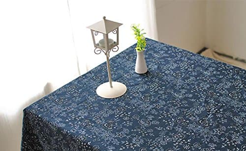 Japanese Style Rectangular Cotton Linen Tablecloth Towel Coffee Table Home Kitchen Living Room Decor Accessories 7 Sizes , 60*60cm
