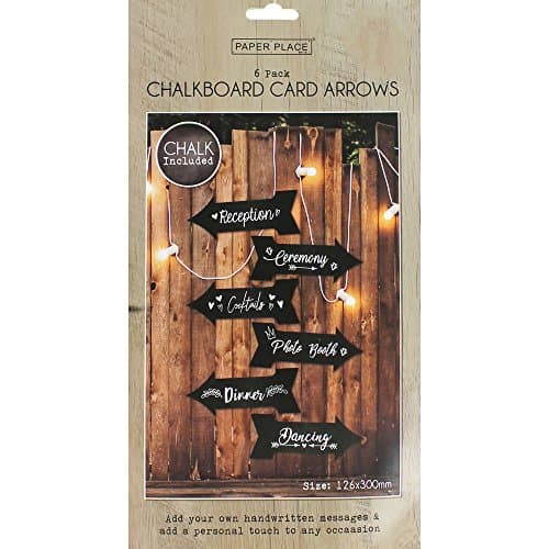 Chalkboard Card Arrows - Pack of 6