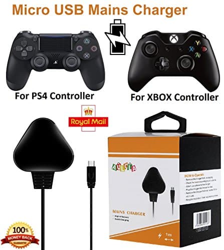 Orbitron Fast Gaming Controller Charger for PlayStation 4 / PS4 Slim / PS4 Pro/XBox One/Xbox One X/Xbox One S. Specially Designed for PlayStation and Xbox Controllers