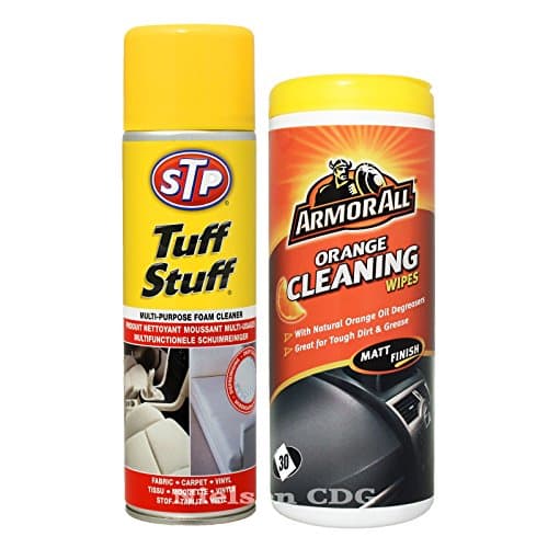 STP Tuff Stuff Multi-Purpose Foam Cleaner 500ml + Armorall Orange Cleaning Wipes