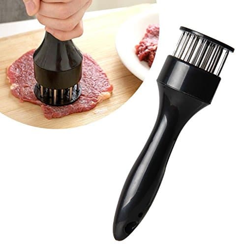 Raiphy Meat Tenderiser Needle Kitchen Cooking Tools for Beef/Veal /Steak/Chicken/Pork(Black)