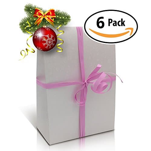6 Best Decorative Gift Boxes Set with Lids by Giovanni Grazielli Italian Design Premium Elegant and Stylish in White for different Occasions Wedding Birthday and Christmas (17.0 x 6.8 x 23.5 cm) …