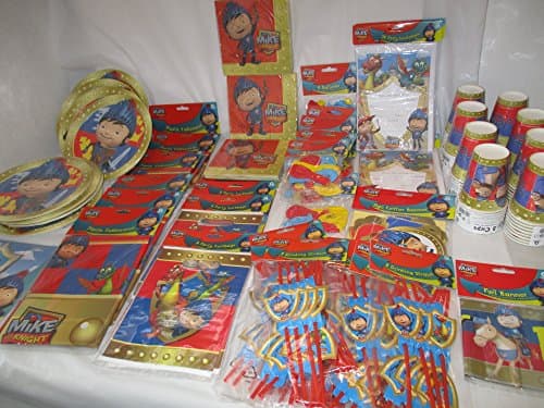 Mike The Knight Bumper Party Pack for 60, Tableware, Banners Balloons etc
