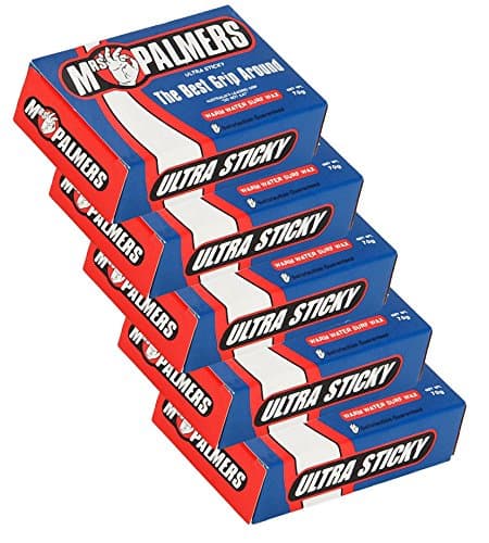 Mrs Palmers Unisex Surf Wax / Warm- Five Pack