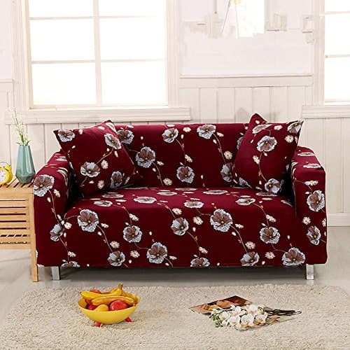 Slipcovers Sofa Tight Wrap All-inclusive Slip-resistant sectional Elastic Full Sofa Cover towel 1/2/3 Seater , 002 , 2 seater:145-185cm