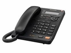 CORDED TELEPHONE - KEYPAD - SINGLE-LINE OPERATION - 2-WAY - LCD DISPLAY - BLACK Electronics Computer Networking