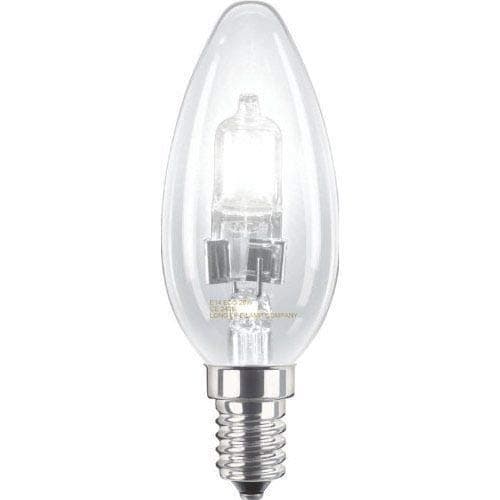 Candle 28w = 40w SES (E14) Halogen Eco Energy Saving Bulb Pack of 10 Lamps