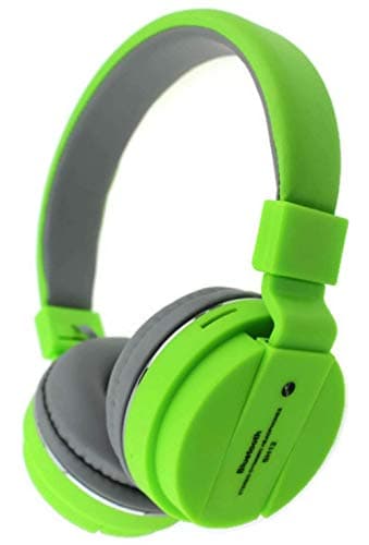 ERHETUS SH12 Wireless Bluetooth Headphone for All Mobile with Mic with FM and SD Card Slot with Music and Calling Controls (Green)