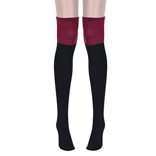 TAORE Cotton Over-Knee/Thigh-Highs Socks (Red)
