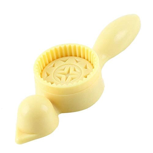 veveshop Cookie Biscuit Cake Maker Plastic Yellow 8" Middle Eastern Maamoul Mold Baking PS 7.992.601.26inch 1 pcs.