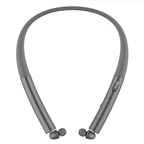 ZDNP Neckband Retractable Bluetooth Headset, Foldable Bluetooth 4.0 Headset Sweat-Proof Noise Reduction Stereo Headset True Wireless Movement zz,C