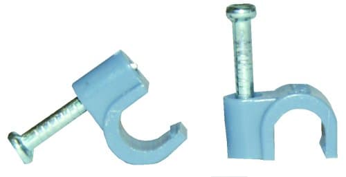 Voltman vom512208 Box 100 Clips 5 mm Diameter Grey