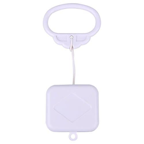Asiproper Pull String Cord Music Box White Baby Infant Kids Bed Bell Rattle Toy Gift