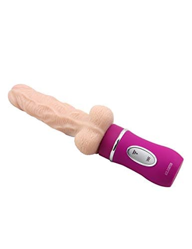 Perfect Tool 45° Warming + 10 Mode - 3 Frequency Telescopic Female Toys, Silicone Waterproof USB Charging Toys Improve Happiness (Color : Purple)