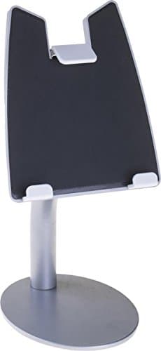 iPad Desk Stand Kiosk, with Locking Enclosure, Tilting Bracket, 14" Tall (Fits All Generations)