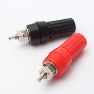 2PCs AV Speaker Amplifier Terminal 4mm Socket to Banana Plug