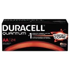 - Quantum Alkaline Batteries with Duralock Power Preserve Technology, AA, 144/Ct