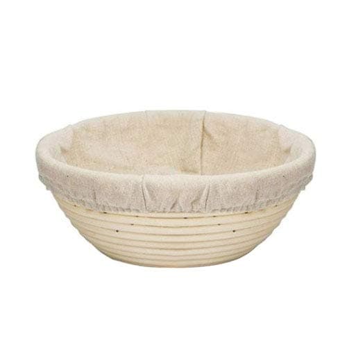 Raintoad 9 Inch Bread Proofing Basket, Baking Dough Bowl Gifts for Bakers Proving Baskets for Sourdough Lame Bread Slashing Scraper Too lwith Cloth Liner