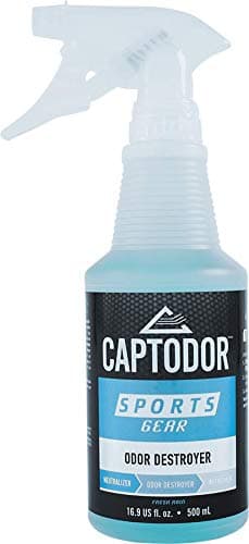 Captodor Gear Odor Destroyer Spray for Neutralizing, Destroying and Deodorizing (16.9 oz, Blue)
