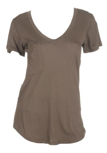 Bobi S/S Front Pocket Relaxed V-Neck Tee