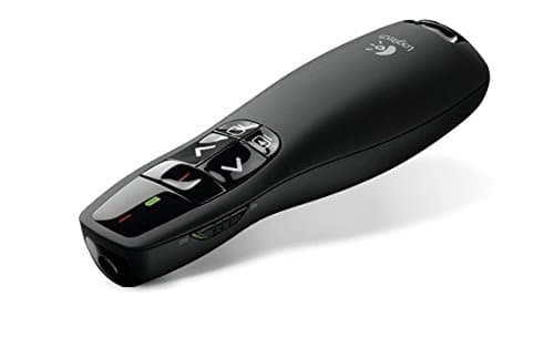 OemLogitech R400 convenient Wireless Presenter Controls with Wireless Mini-Receiver, Black + USB Card Reader.