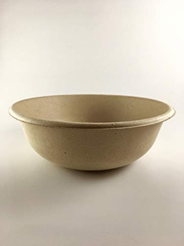Biodegradable Bowls (200pcs) - Eco Friendly Disposable Compostable Bowls - Microwaveable Wheat Fiber - 28 ounce- Best Value by Earth Up