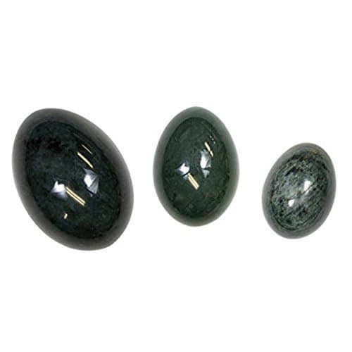 Nephrite Jade Yoni Eggs| Large, Drilled | Jade Eggs | Yoni Eggs | Vaginal Weight