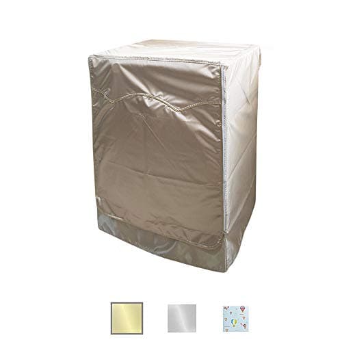 QLLY Washer/Dryer Cover for Front-loading Machine - Waterproof, Dustproof, Sun-Proof, W27"D33"H39"Suitable for most Washers/Dryers on US and Canadian market (Basic Gold)