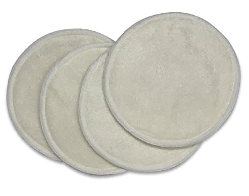 Bamboo Nursing Pads - Ultra Thin/Absorbent, Washable, Reusable, Leak Proof by Naked Nursing Tank (2 Pairs)