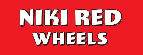 Niki Red Bumper Sticker 7.5"x3.75"