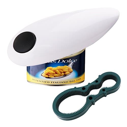 Hattomen Electric Can Opener, Smooth Soft Edge with One-Touch Start Automatic Can Opener for Arthritis and Seniors