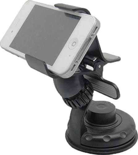 HTC Bolt Compatible Car Mount Windshield Clipper Holder Swivel Cradle Window Rotating Dock Strong Suction