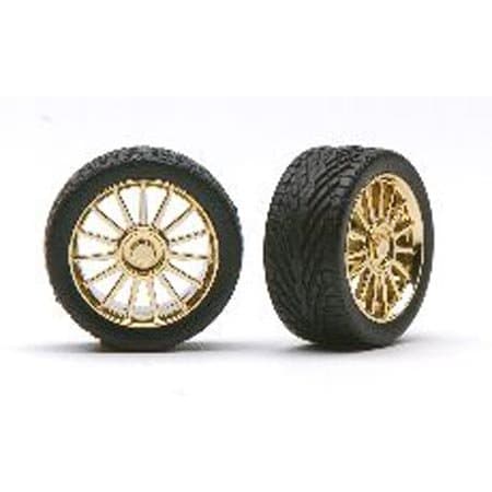 Spider Rims w/Tires,Gold