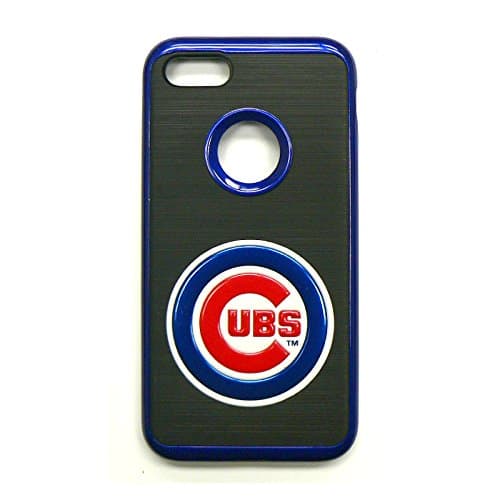 MIZCO SPORTS iPhone 8/7 Flex Licensed Case With 3D Steel Cut Logo - MLB Chicago Cubs