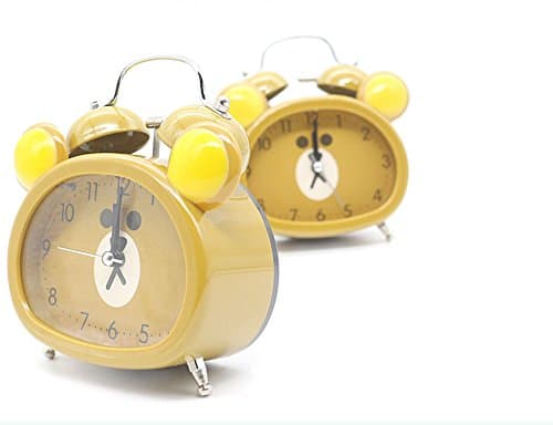 Twin Bell Retro Clock Quiet Non-ticking Sweep Second Hand TOUS TOUCH