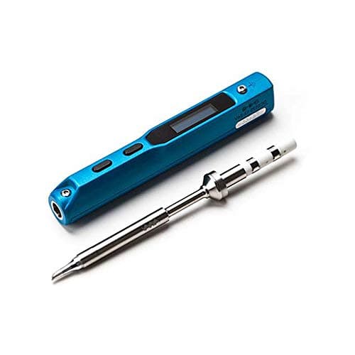 TS100 Digital OLED Programmable Smart Mini Portable Soldering Iron Kit by Warmmie (Without Power Supply) (TS-BC2, Blue)