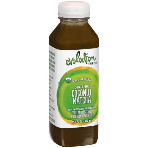 Evolution Fresh Organic Coconut Matcha Fruit and Vegetable Juice Blend Smoothie, 15.2 Fluid Ounce -- 6 per case.