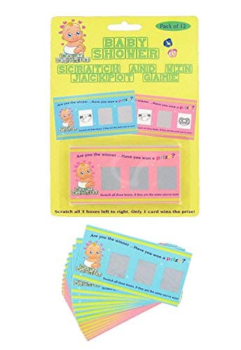 3 X Baby Shower Scratch Card