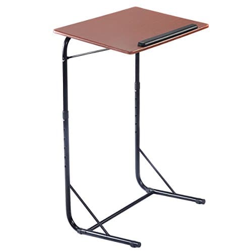 Height Adjustable End Stand Tray Beside Sofa Computer Laptop