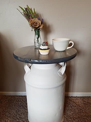 Custom Authentic Vintage Milk Can End Table