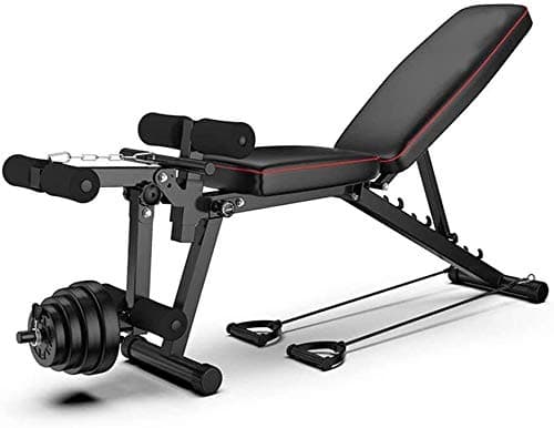 LAZ Weight Bench Adjustable Abdominal Adjustable Weight Bench, Home Training Gym Weight Bench Bench Flat Tilt Down Multipurpose Exercise Bench, Sit-Ups Belly Dumbbell Bench