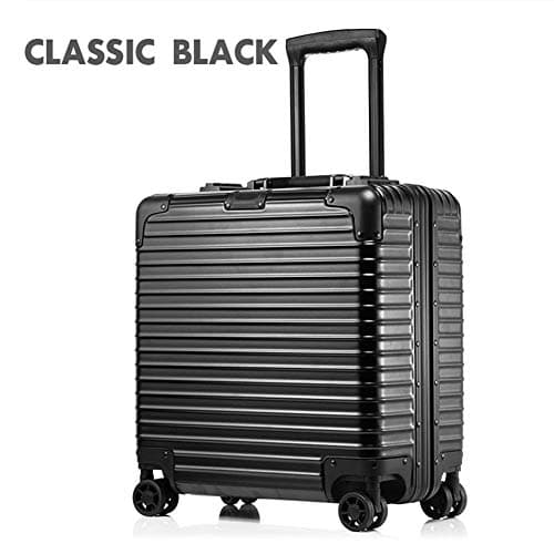Lxmhz 18" Rolling Backpack Trolley Case Lightweight Hard Shell Carry On Hand Cabin Luggage Travel Spinner Suitcase with 4 Wheels