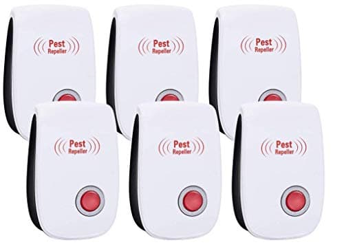 VEGKEY Ultrasonic Pest Repeller, 6 pack Electronic Plug In, Mouse and Rat Repeller, Pest Control Insect and Spider Repellent Mice Repellent For Mosquitos, Flies, Roaches, Rats, Mice