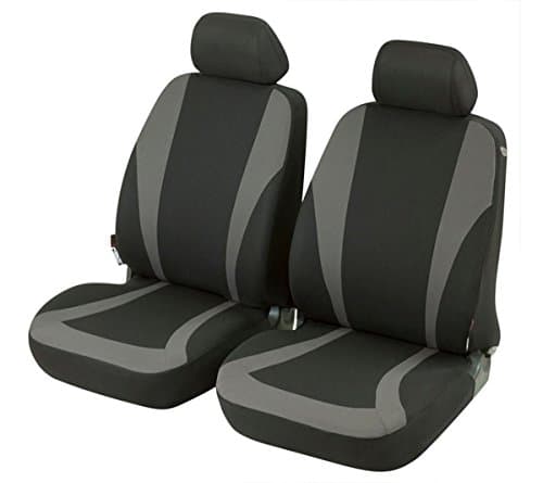Timon 57933, Car seat covers, protective covers, front seat set, black, grey