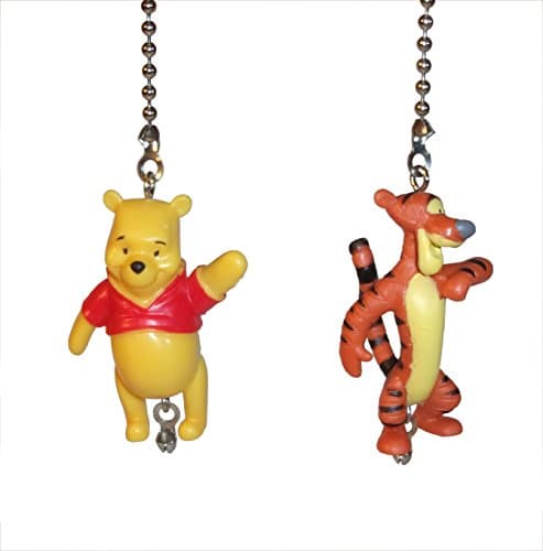 Winnie the Pooh Ceiling Fan Pull Eeyore Tigger Piglet Nursery Decor (Pooh & Tigger)