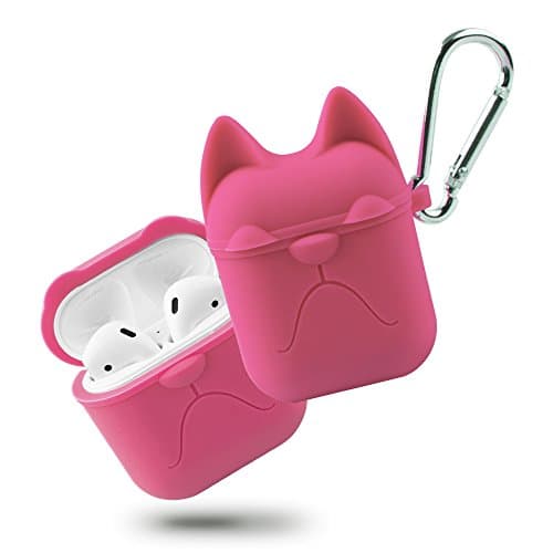 Airpods case Soft silicone rubber protective case Waterproof Skin texture Shock Proof Anti-Scratch Shock resistant For Apple Airpods Accessories